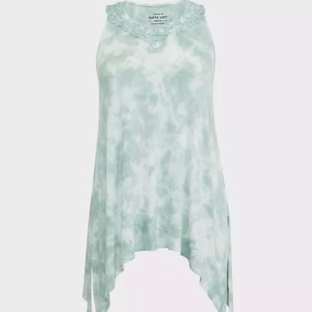 Torrid Mint Green Tie-Dye Tank